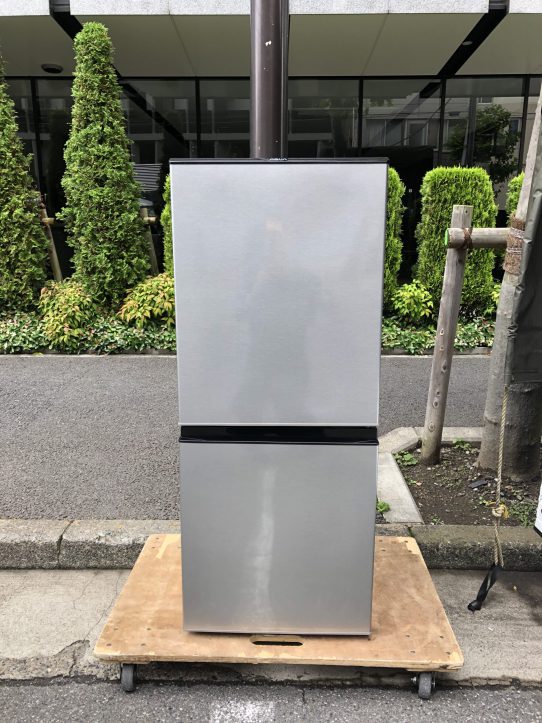 買取金額 500円 AQUA アクア 2ドア冷蔵庫 AQR-J13H(S) 126L 2019年製 