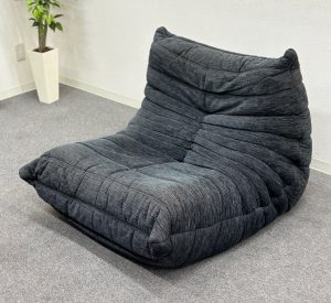 買取金額 30,000円 ■ligne roset/リーン・ロゼ■ROSETTogo/ロゼトーゴ　1Pソファ　ファブリック　ダークグレー系